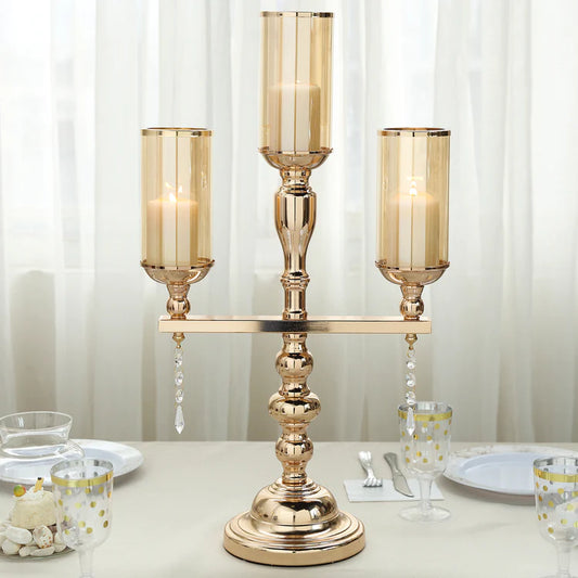 GOLD VOTIVE CANDELABRA